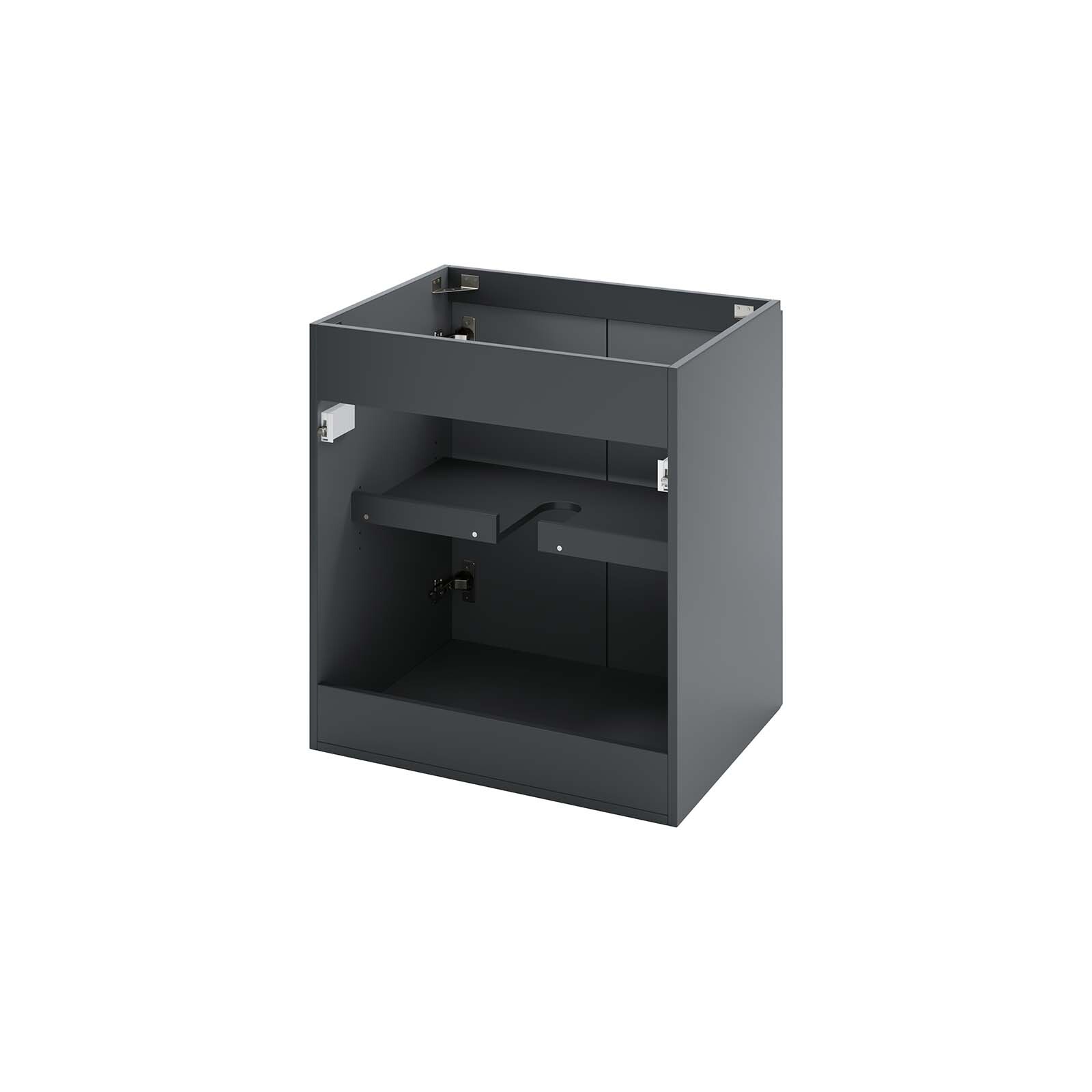 Modway Vitality 24″ Wall-Mount Bathroom Vanity in Gray