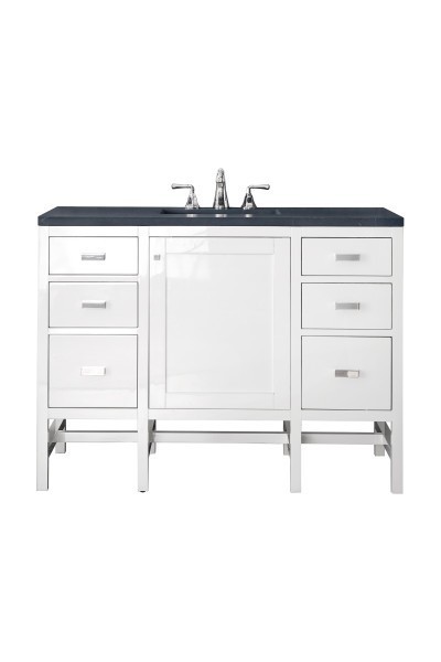 48″ James Martin Addison E444-V48-GW-3CSP Vanity Cabinet Charcoal Soapstone Top