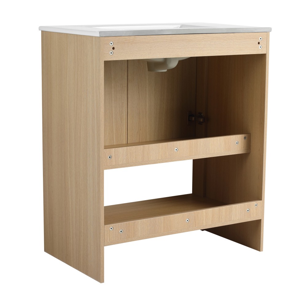 Vanity with Countertop, Freestanding, Featuring Dual Soft-Close Doors