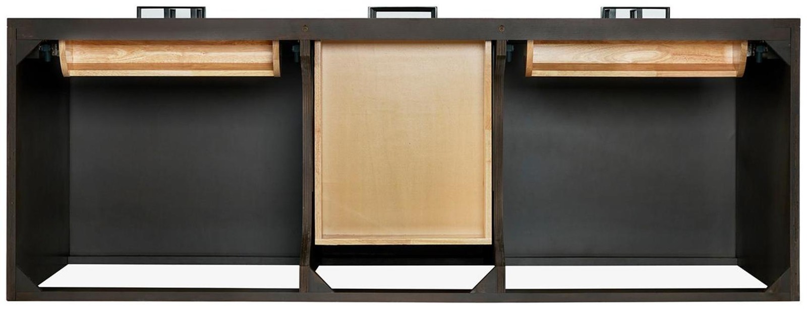 Ariel T060D-BC Hepburn 60″ Double – Brown Oak / Satin Brass Hardware