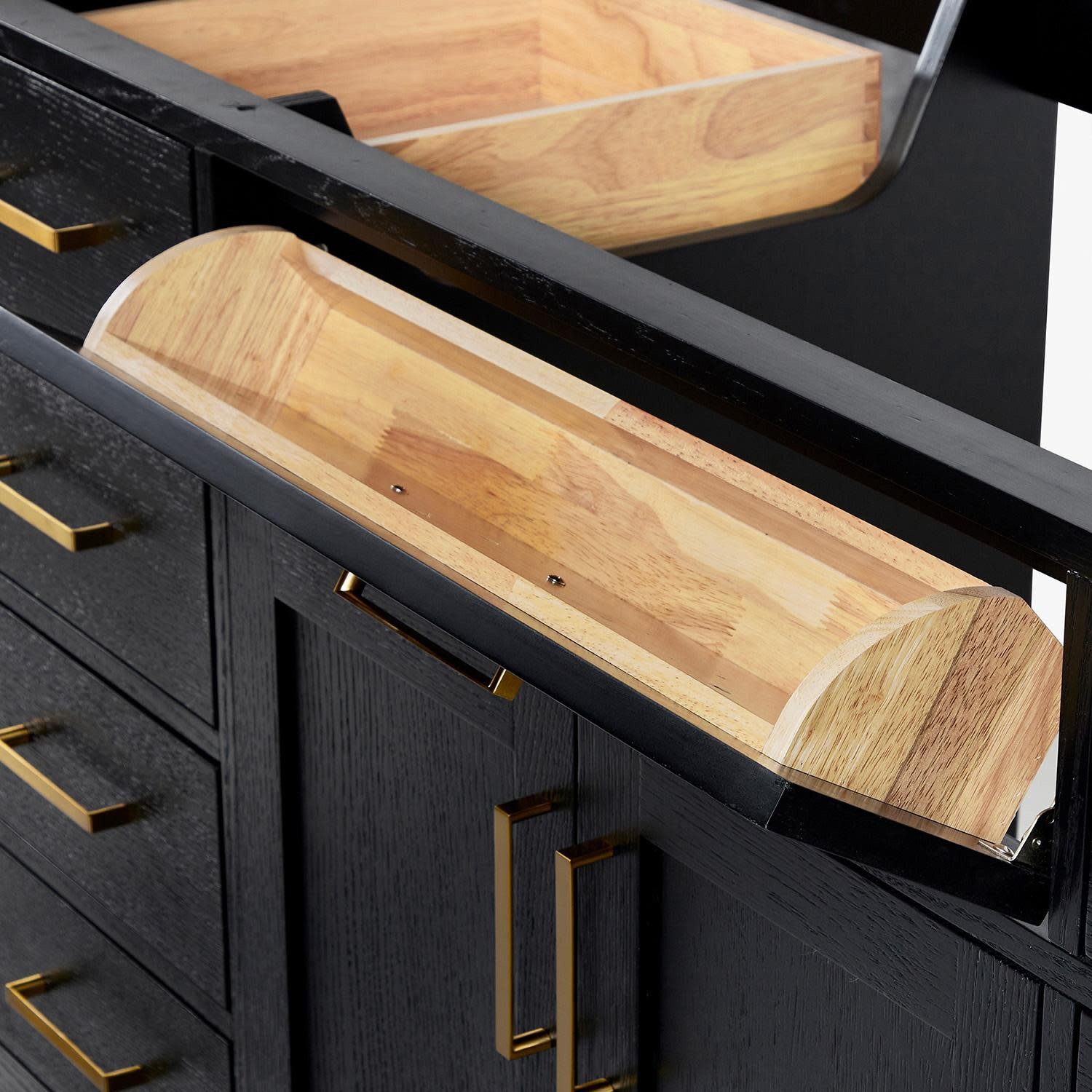Ariel T060D-BC Hepburn 60″ Double – Brown Oak / Satin Brass Hardware