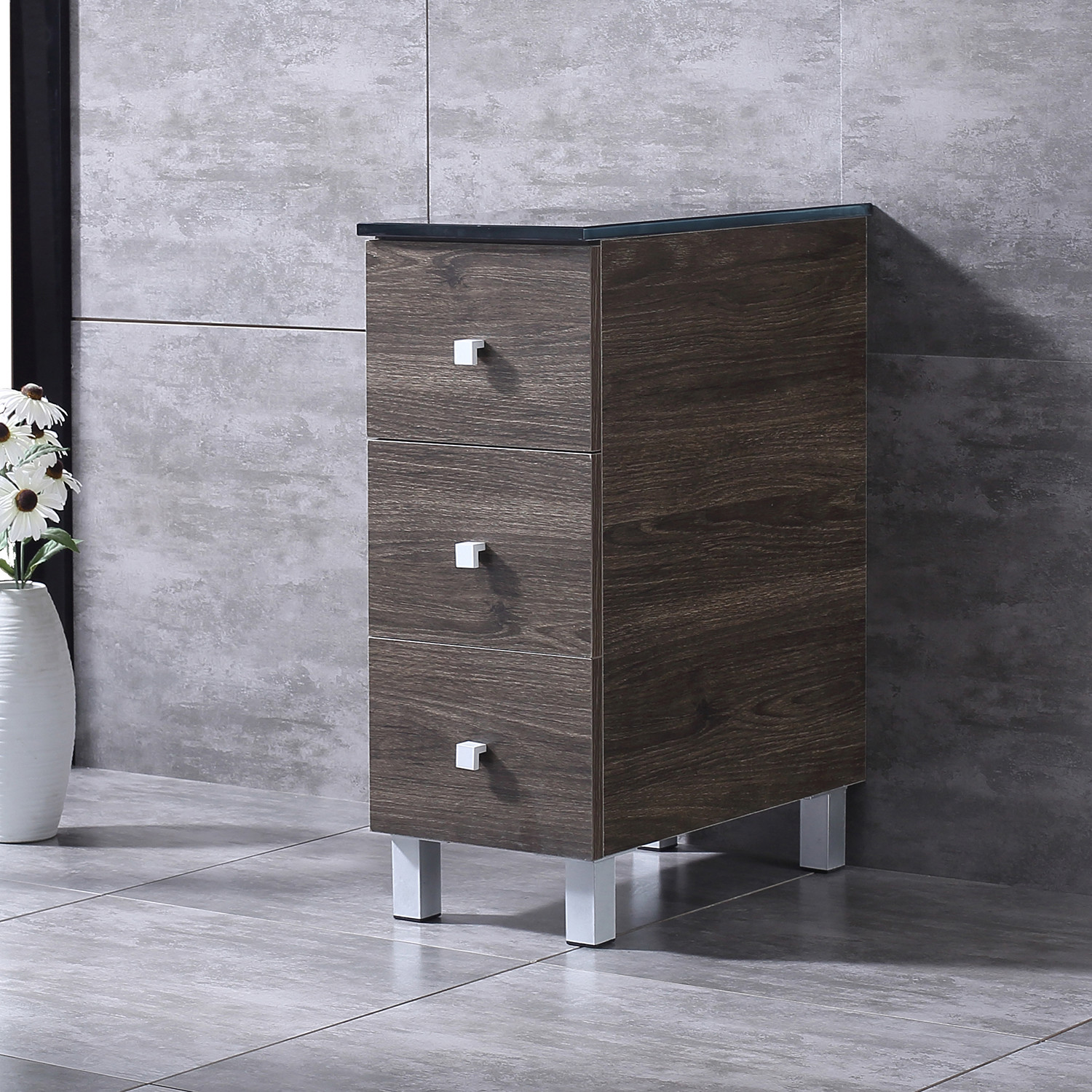 24″/36″/60″72″ Bathroom Vanity Wood Cabinet Ceramic Porcelain Sink Mirror Combo