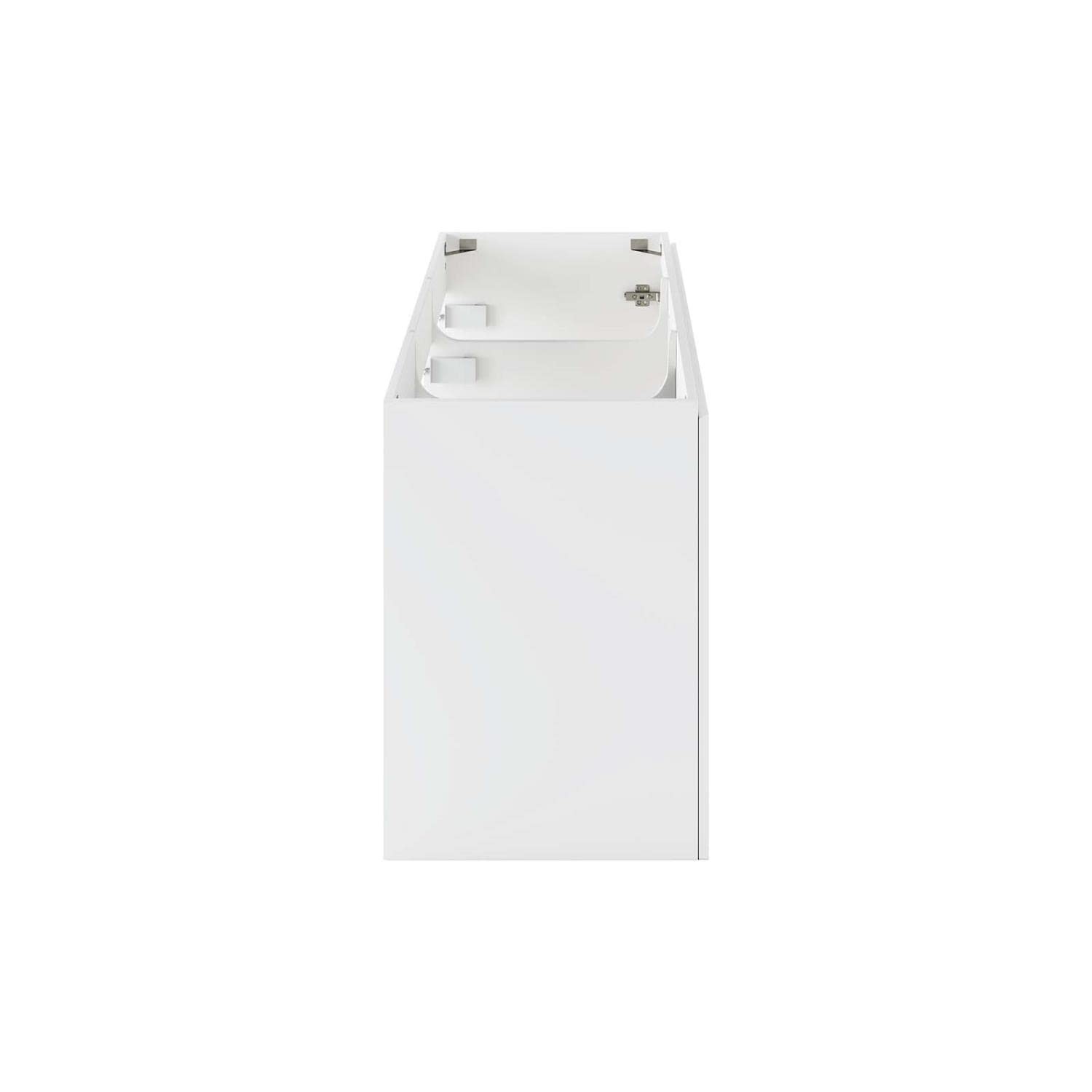 Modway Vitality 47″ Particleboard Melamine Wall-Mount Bathroom Vanity in White