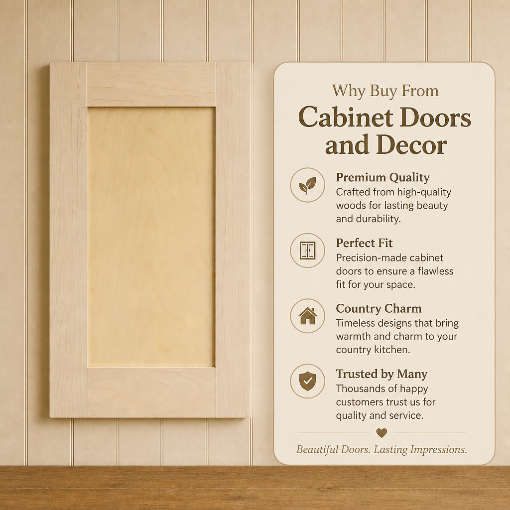 Replacement Maple Shaker Cabinet Doors $ 13.00 sq. ft.