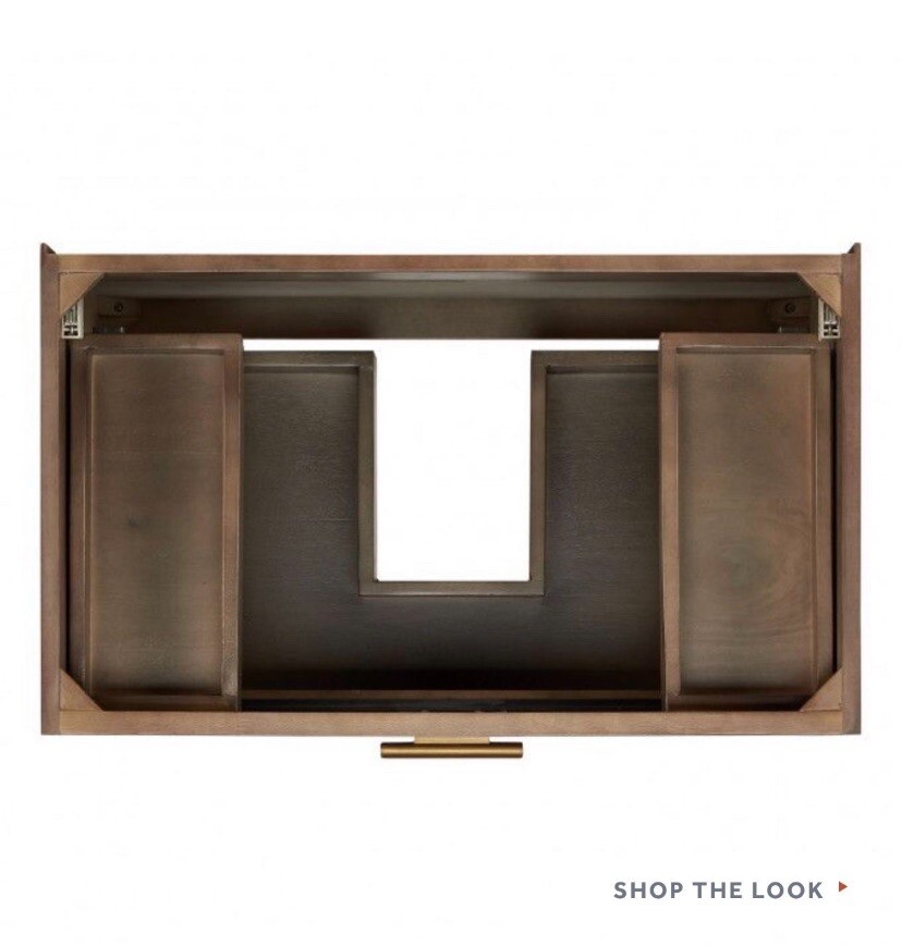 Bathroom Vanity set with mirror. *** Vessel Sink and Faucet No Included ***