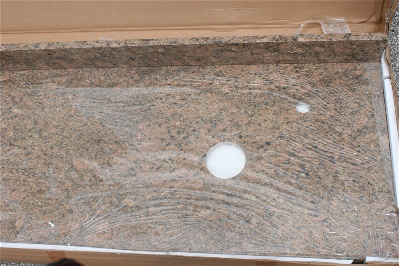 Granite Bathroom Vanity Top ONLY Trevi Series 72×22″ Giallo Veneziano $2,050