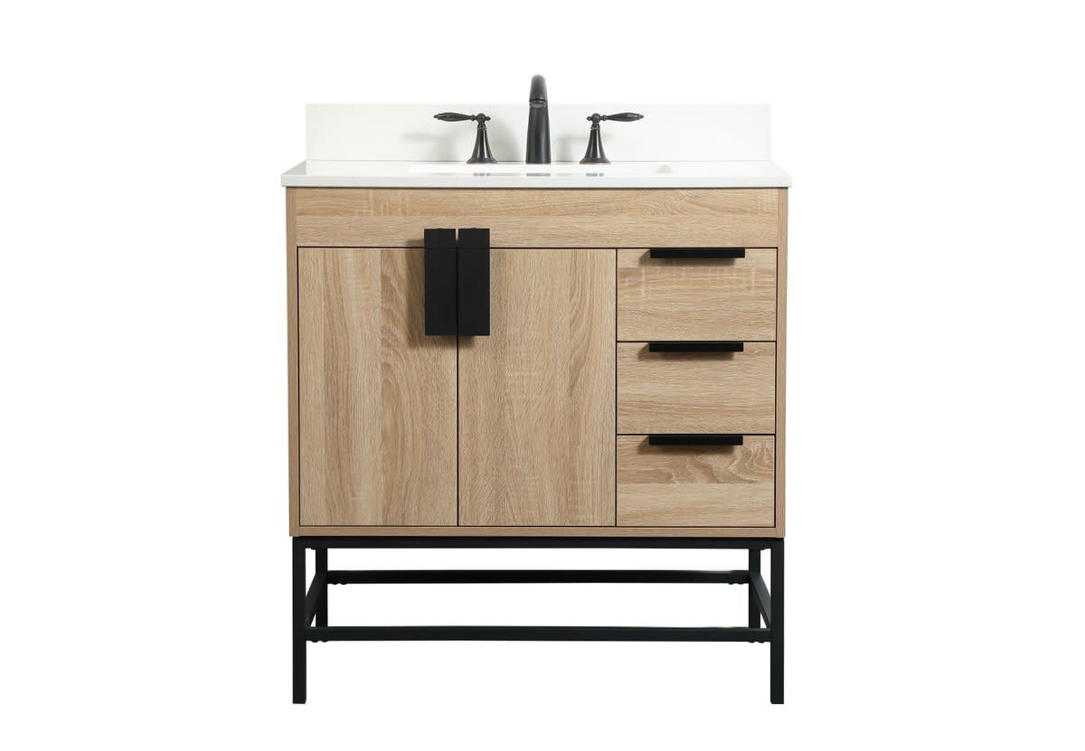 Elegant Lighting VF48832-BS Eugene 32″ – Mango Wood