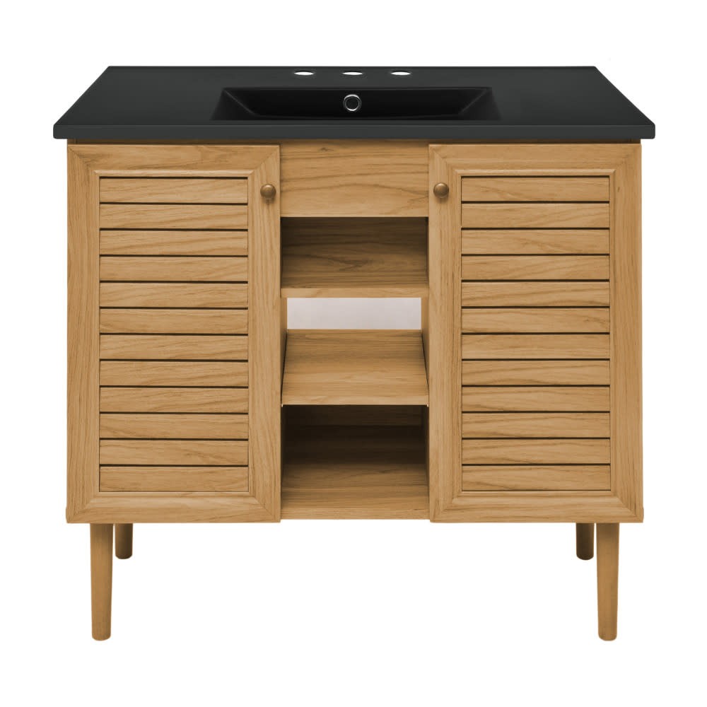 Swiss Madison SM-BV374-3MB Bron 36″ – Golden Oak / Matte Black