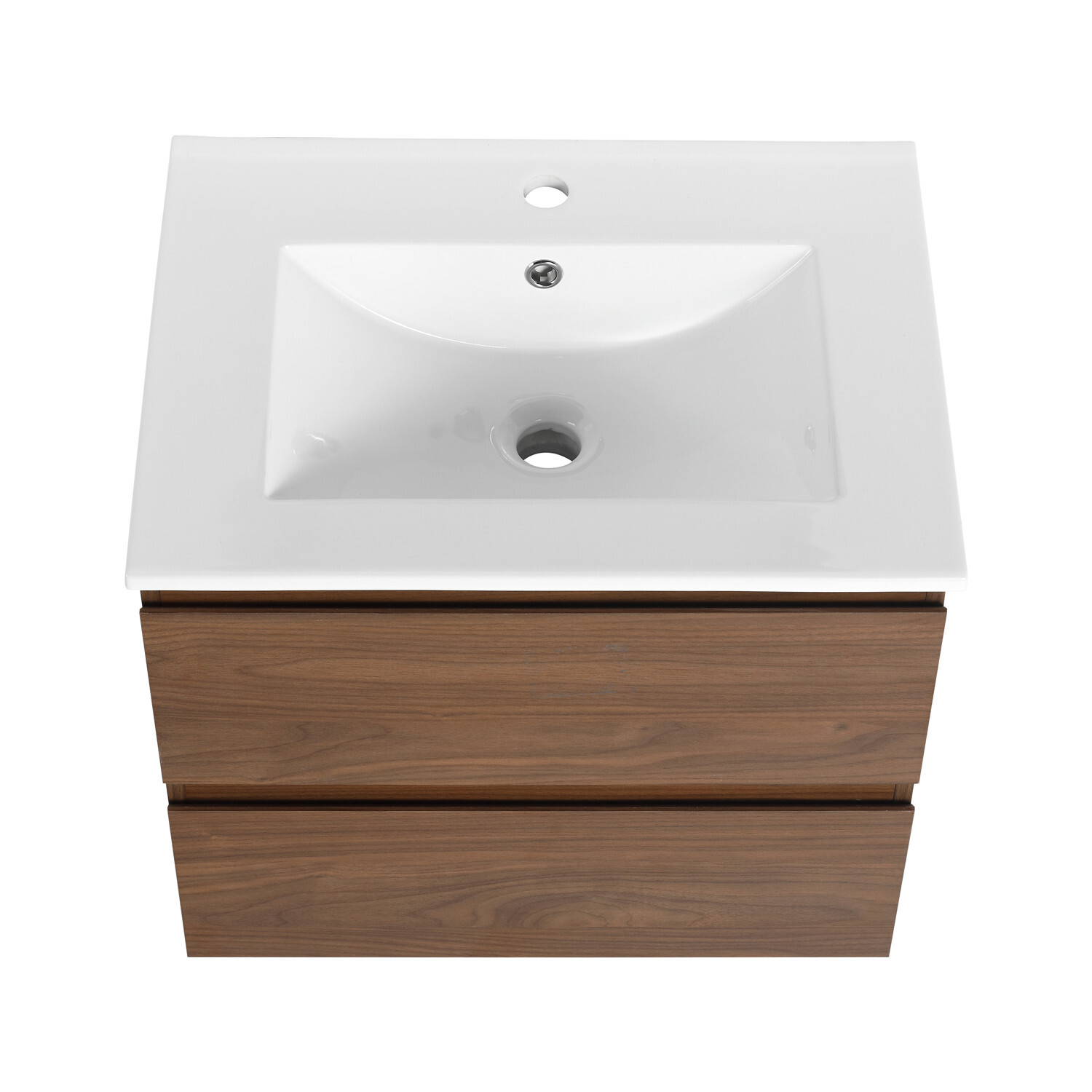 24″ 30″ 36″ Wall Mounted Bathroom Vanity w/Sink,Floating Vanity Cabinet,2 Drawer