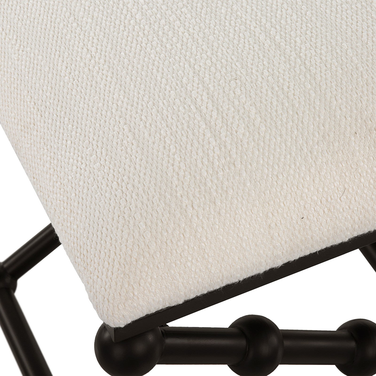 Uttermost 23782 Iron 24″W Iron Accent Stool – Black