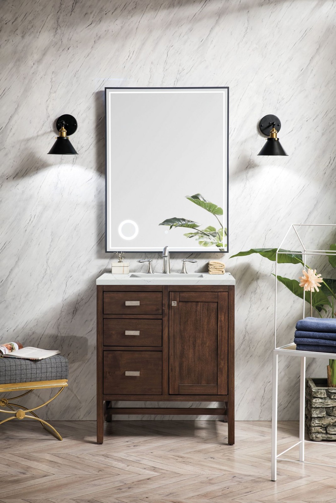 James Martin Vanities E444-V30-3ENC Addison 30″ – White