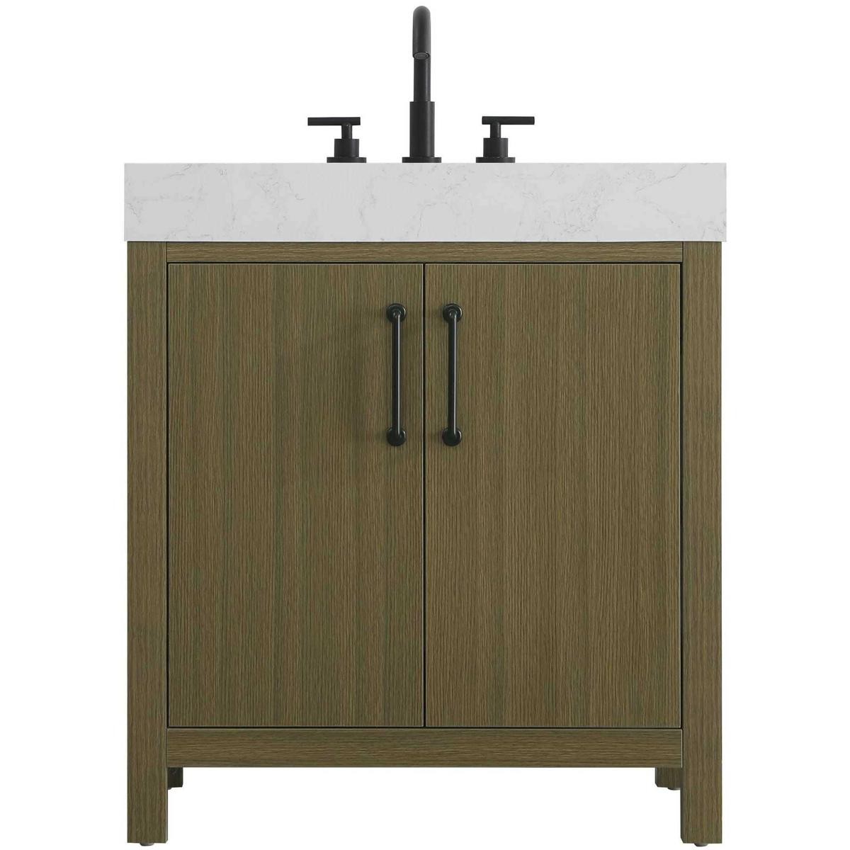 Elegant Lighting VF60630MCB Nathan Vanity Chestnut Brown