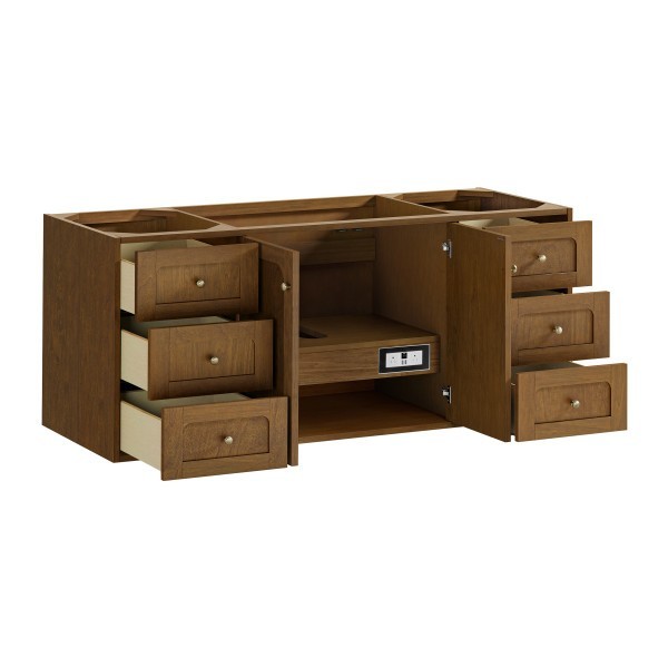 60″ James Martin Laurent 545-V60S-HNO Single Vanity Cabinet Honey Oak
