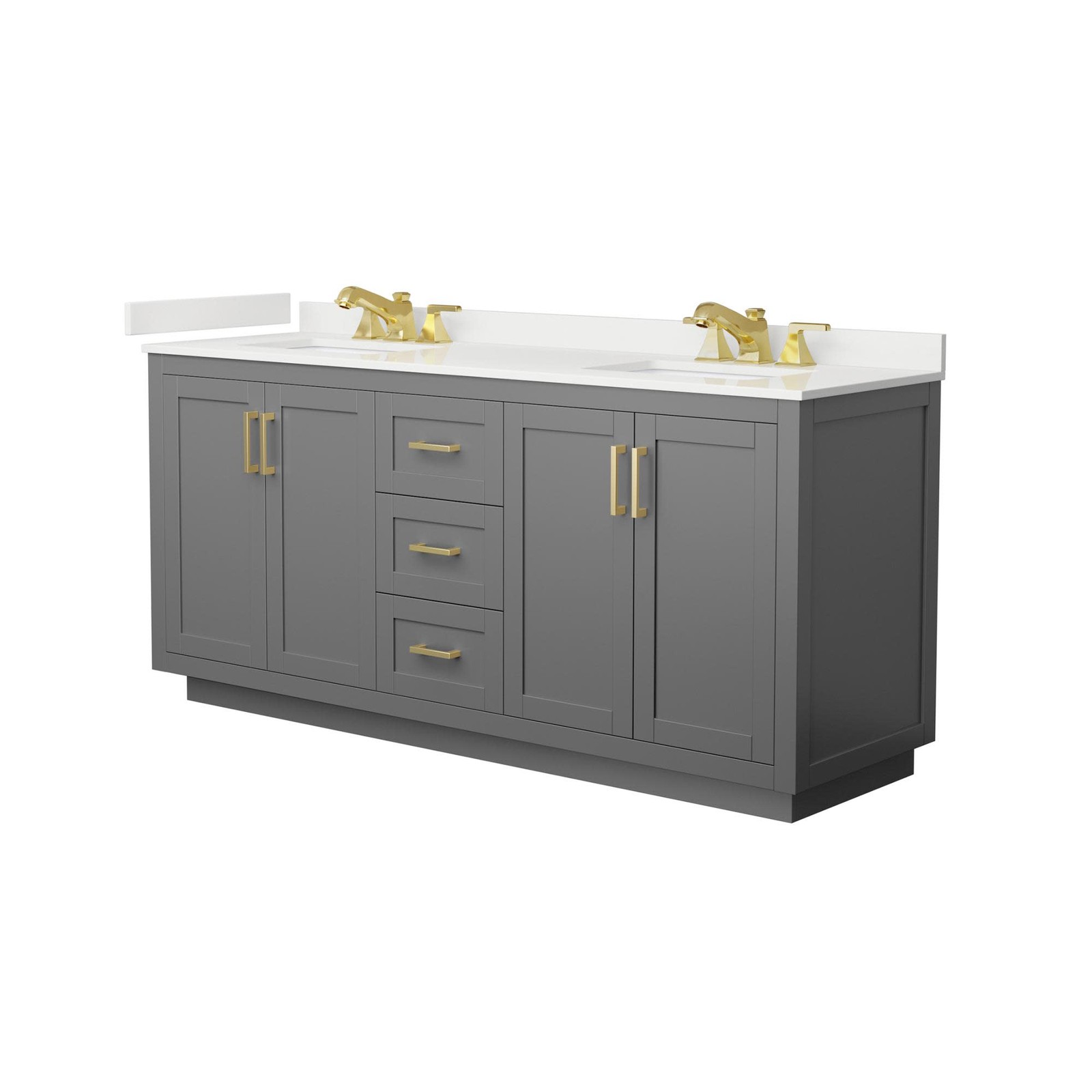 Wyndham Collection WCF292972D-QTZ-US3MXX Miranda 72″ – Dark Gray / Giotto Quartz