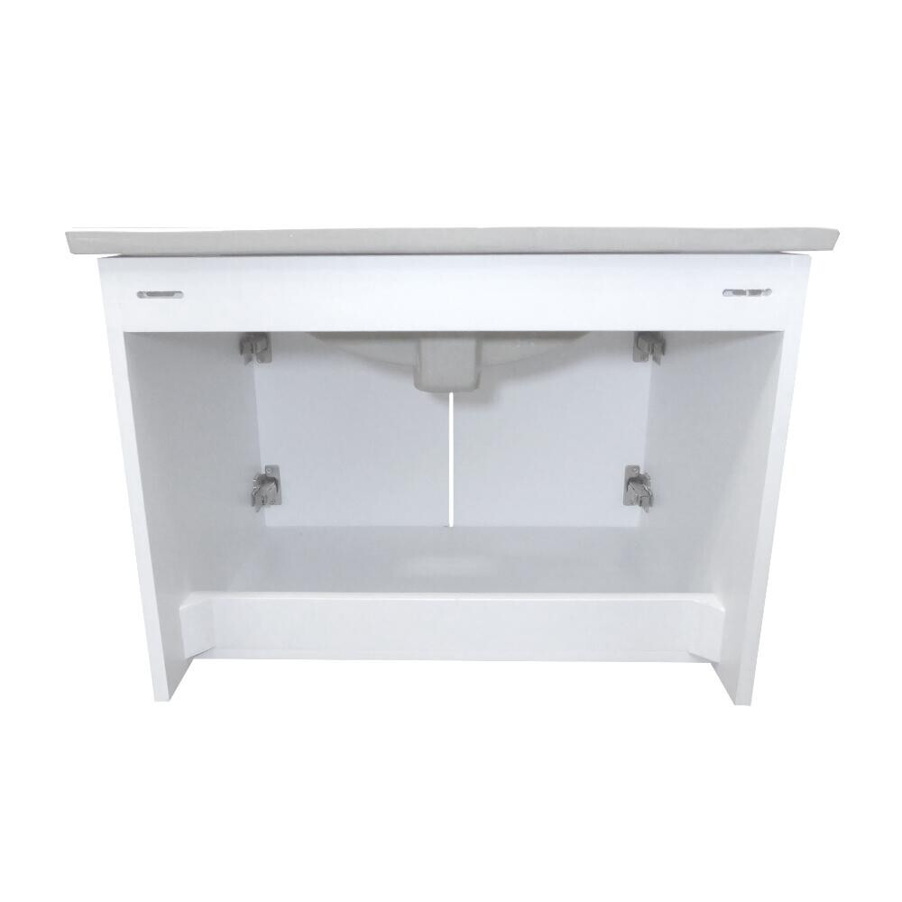 Bellaterra White Single Sink Wall-Mount Vanity Jerez 24.4x 18.5 Ceramic Top