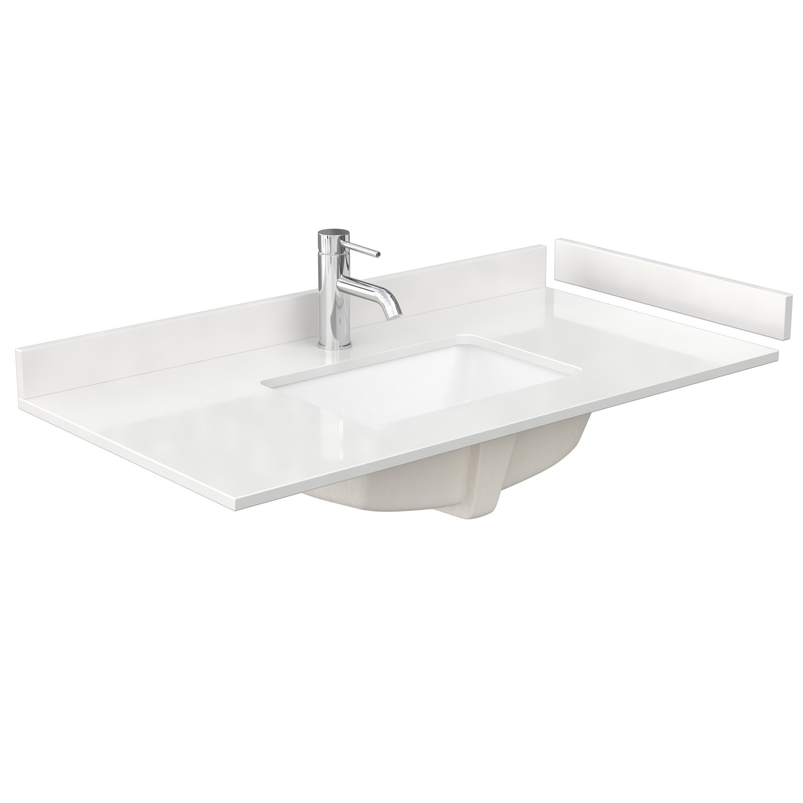 Wyndham Collection WCF9191-42S-QTZ-UNSMXX Palmilla 42″ – Natural Oak / White