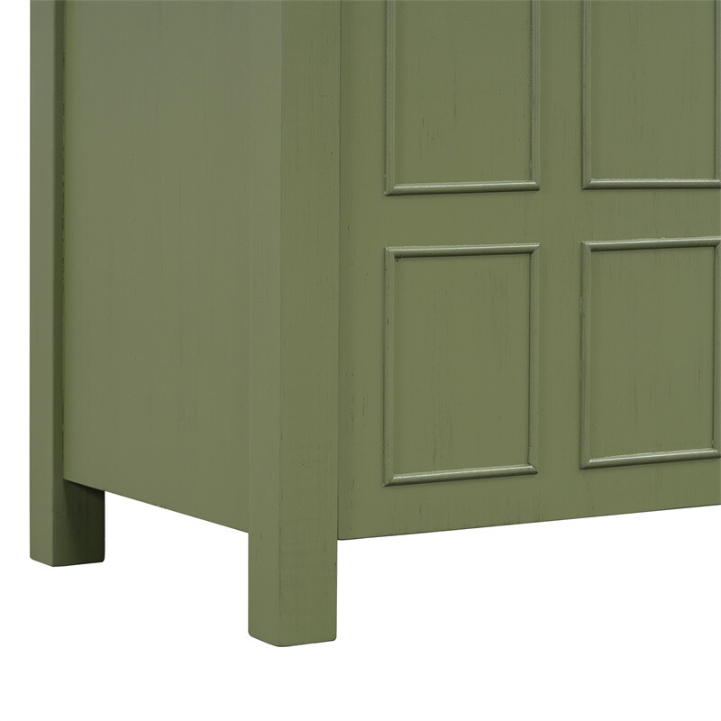 36″ Retro Wood Bathroom Vanity Cabinet with Sink Combo Set and Soft Closing Door