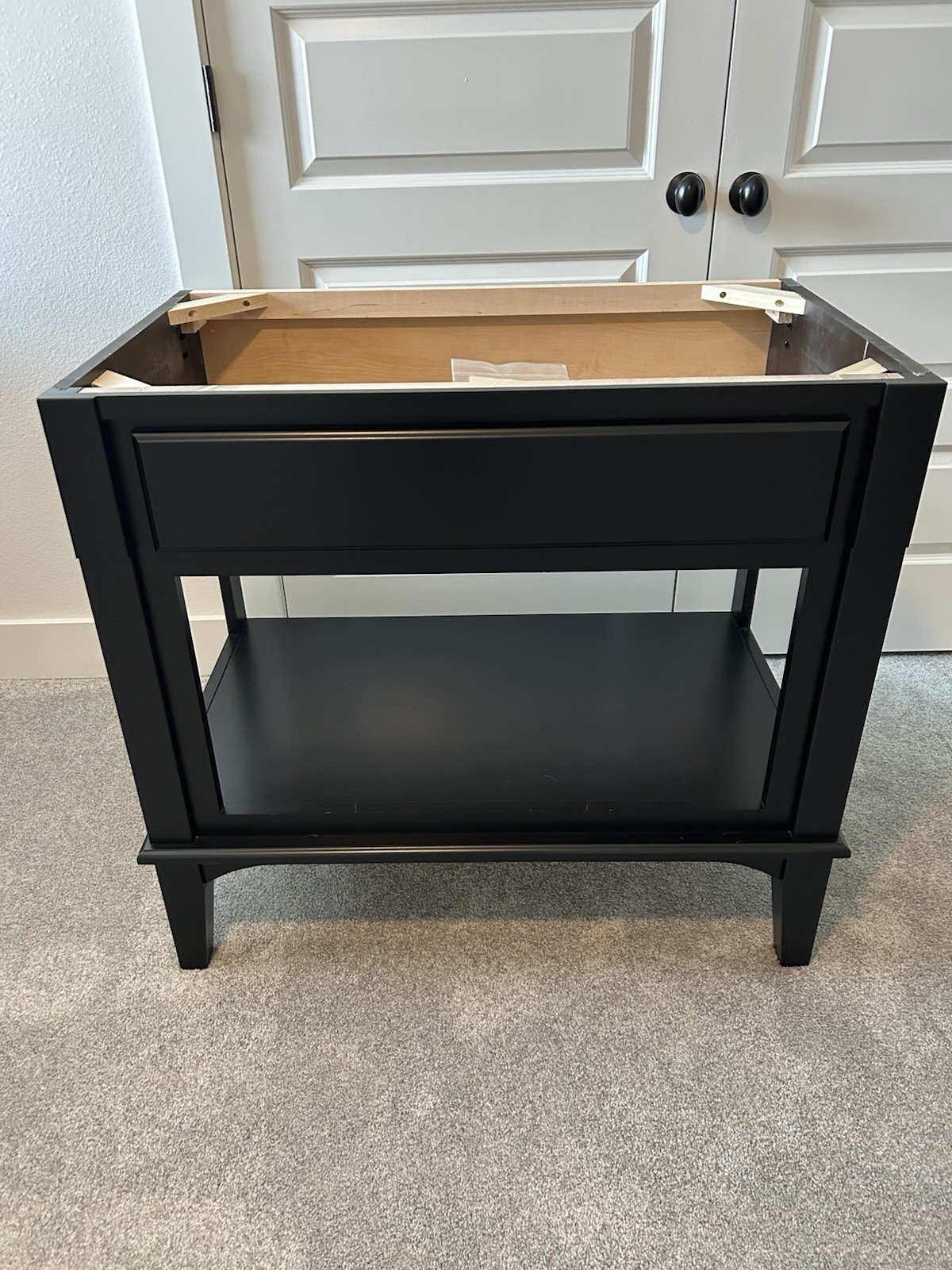 Black Woodpro Ashford 36”Open Dresser Bath Vanity-New-2 Available-priced For One