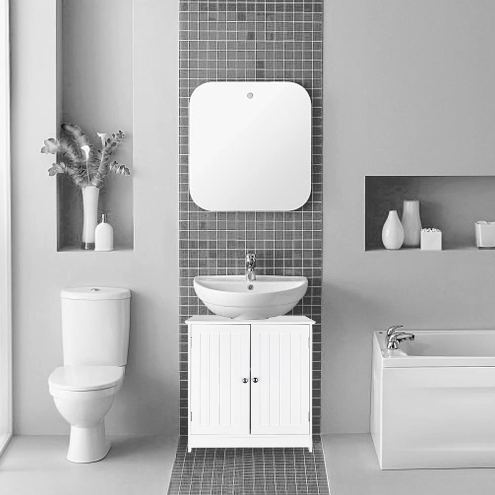 Modern Bathroom Under Sink Storage Cabinet with 2 Doors Vanity Sink Furniture