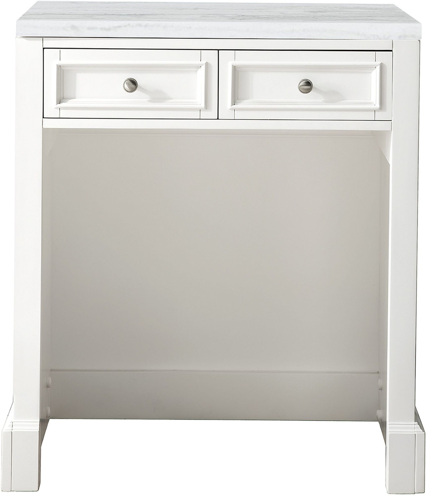 James Martin Vanities 825-CU30-3AF De Soto 30″ Makeup Vanity Set – White