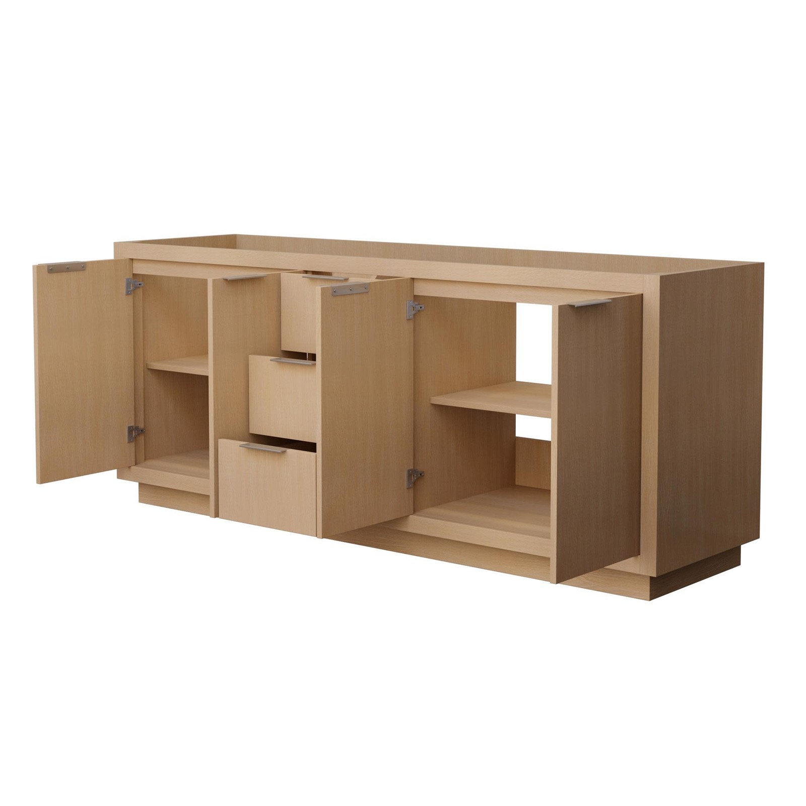 Wyndham Collection WCF282880D-CXSXXMXX Maroni 80″ Double – Light Straw / Brushed