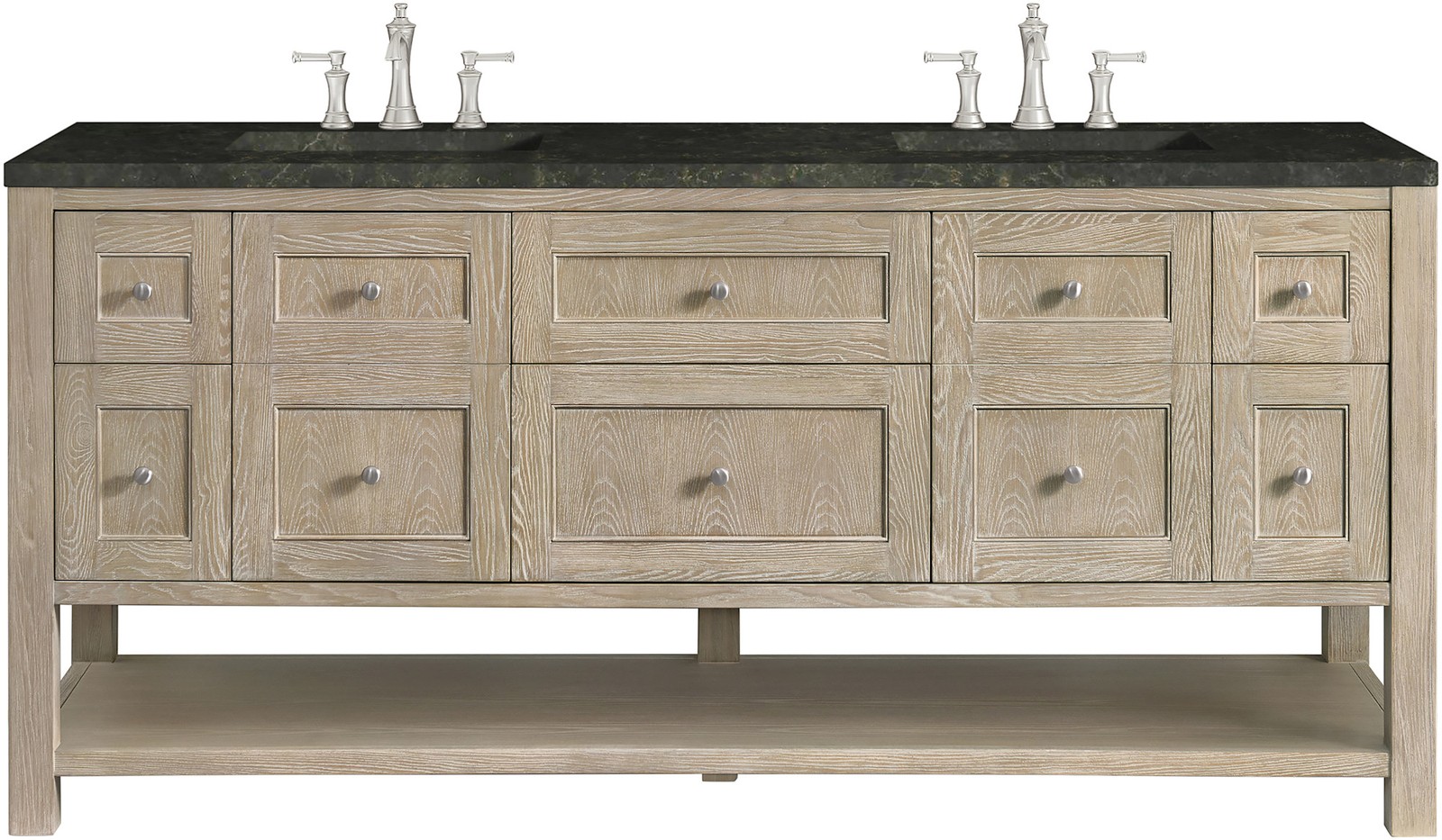 James Martin Vanities 330-V72-3PHT Breckenridge 72″ – Whitewashed Oak