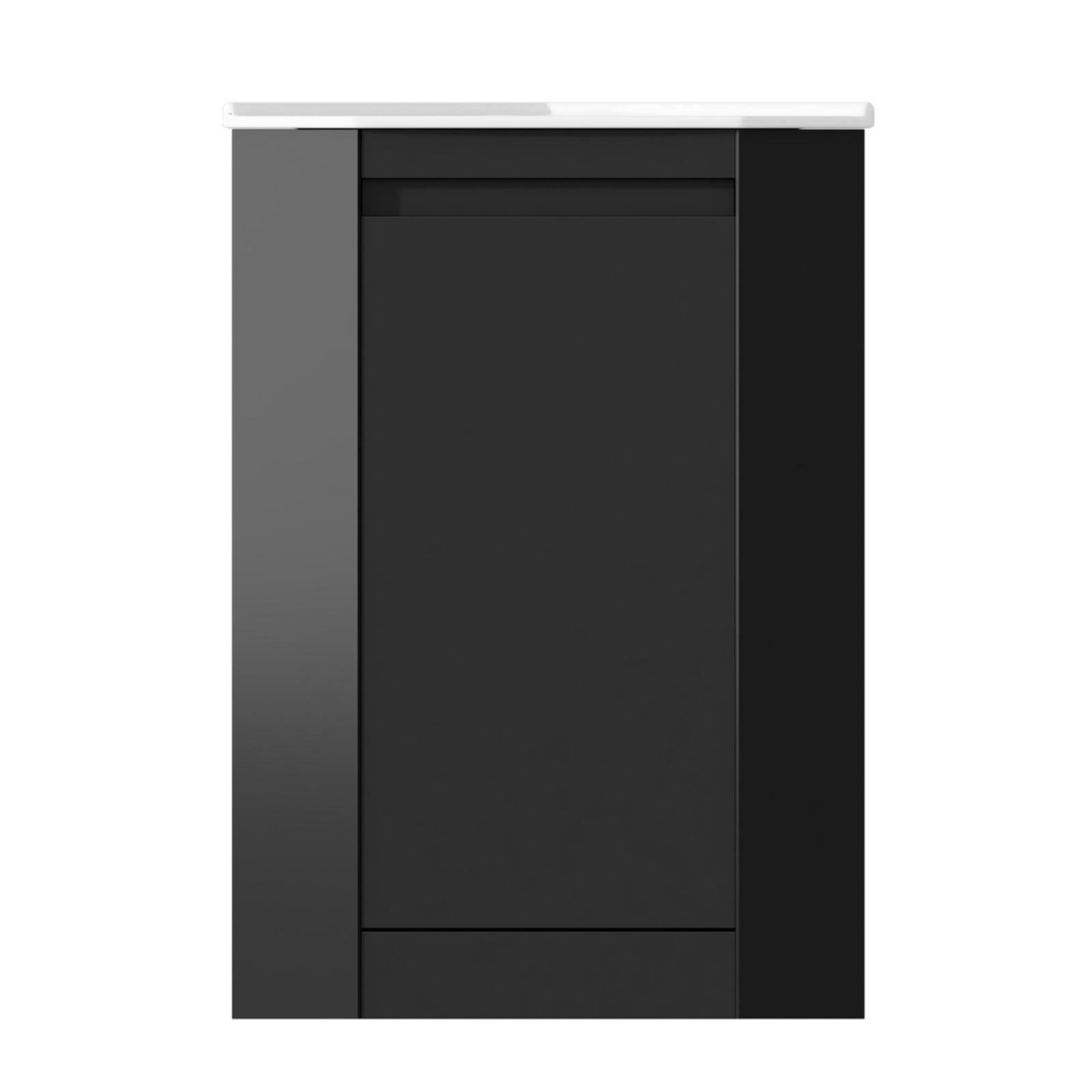 Corner Bathroom Vanity Sink Combo for Small Space Freestanding Storage Cabinet