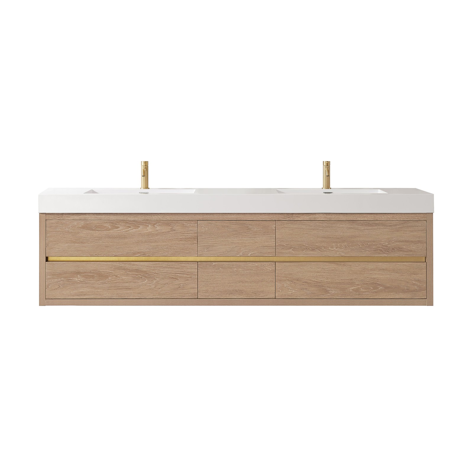 Miseno MV-ALIS84-WHT-NM Palencia 84″ Wall Mounted Double Basin – North American