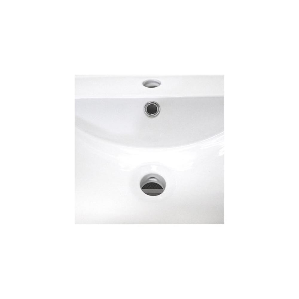 24.4″ 2-Door Single Wall Mount Sink Solid Wood Vanity in White