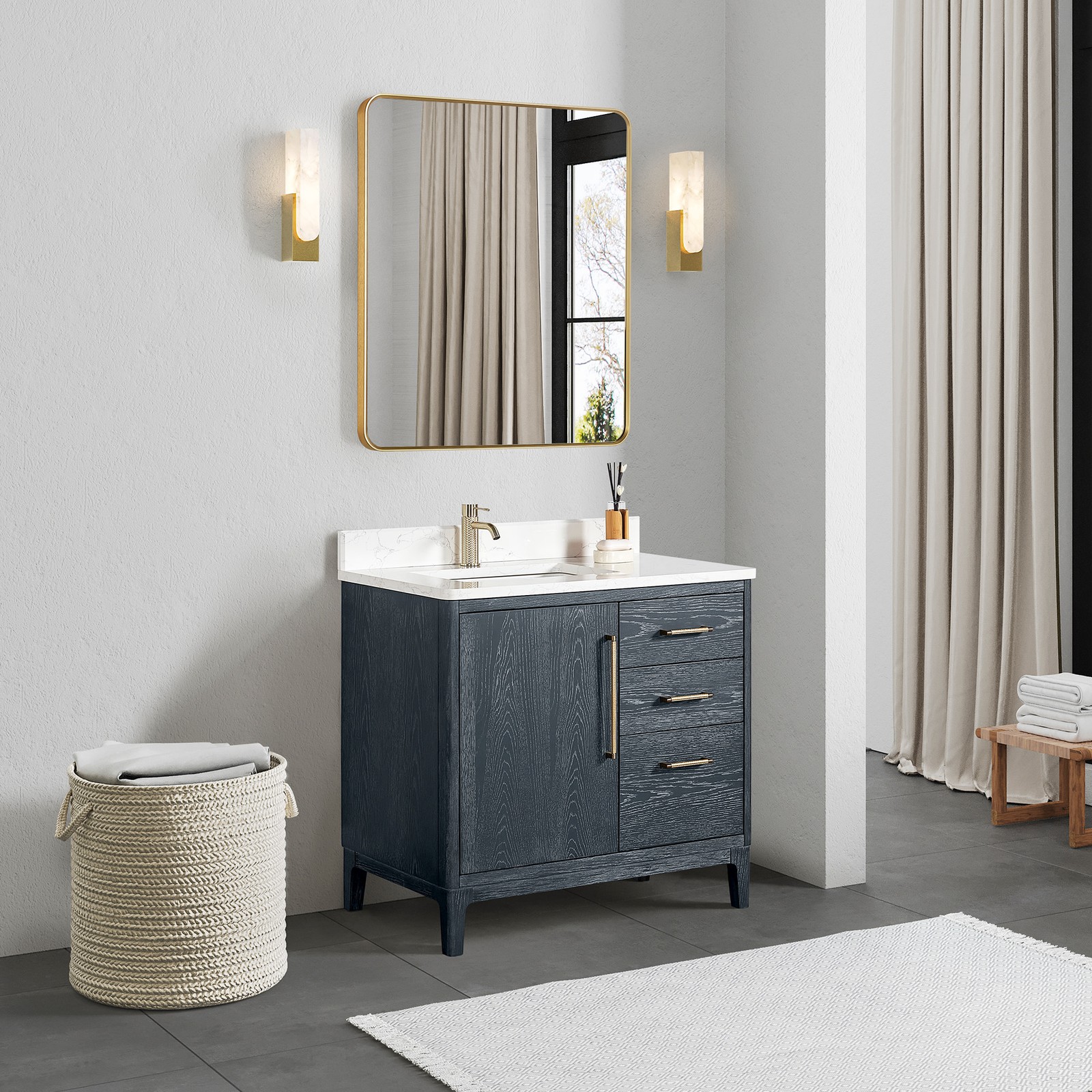 Miseno MV-NM-GARA36-GWT Gara 36″ – Washed Ash Grey