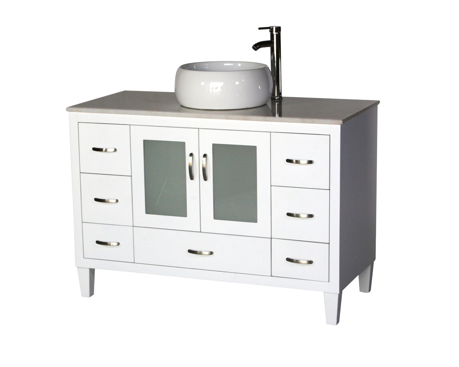 46-Inch Contemporary Style Single Sink Bathroom Vanity Model 2292-W