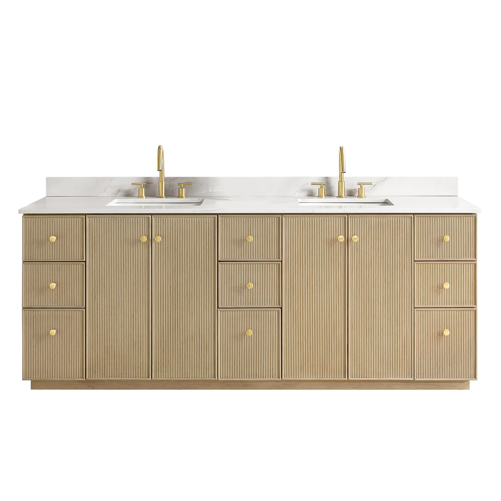 Miseno MV-NM-OZA84-WQT Oza 84″ – Aged Natural Oak