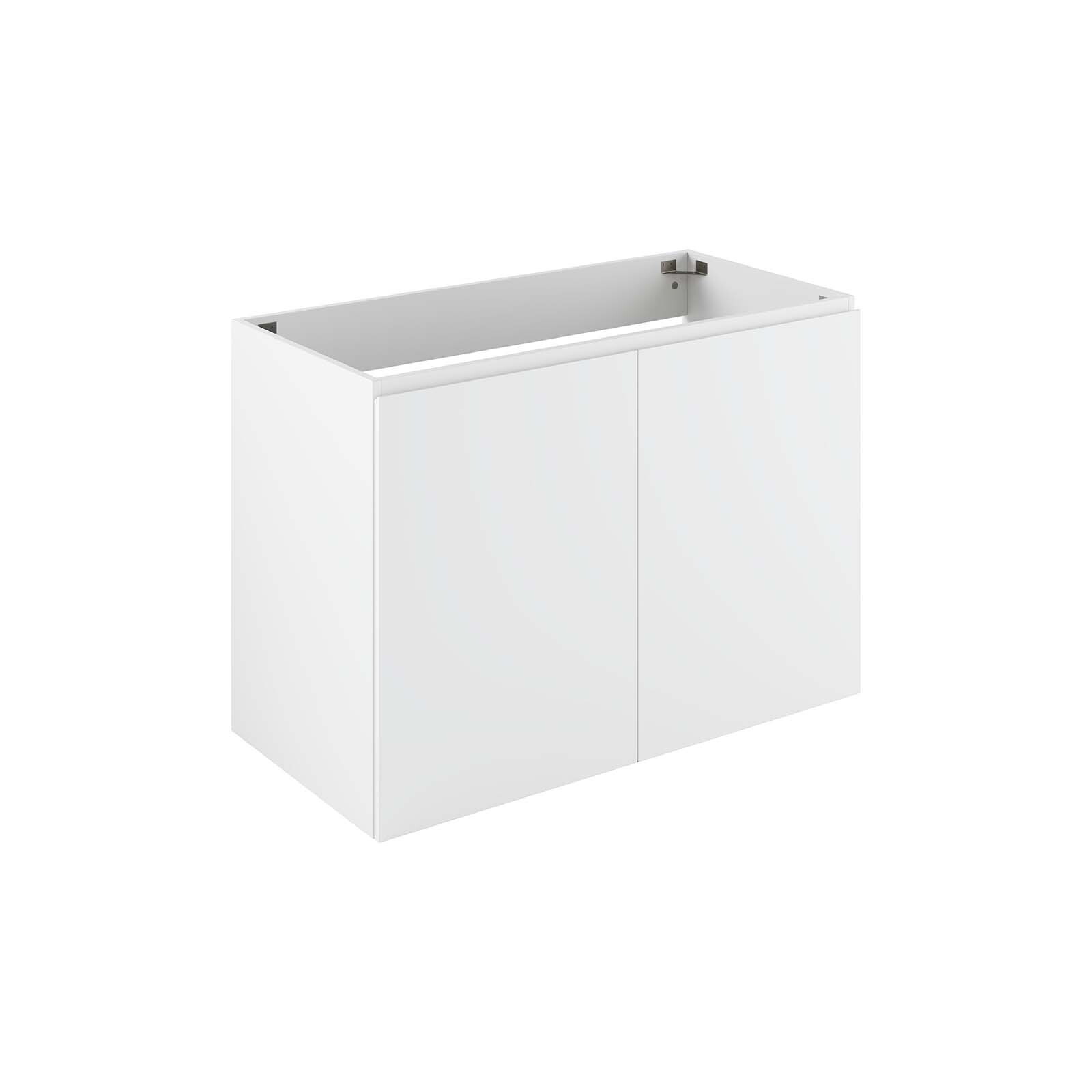 Modway Vitality 36″ Wall-Mount Bathroom Vanity in White