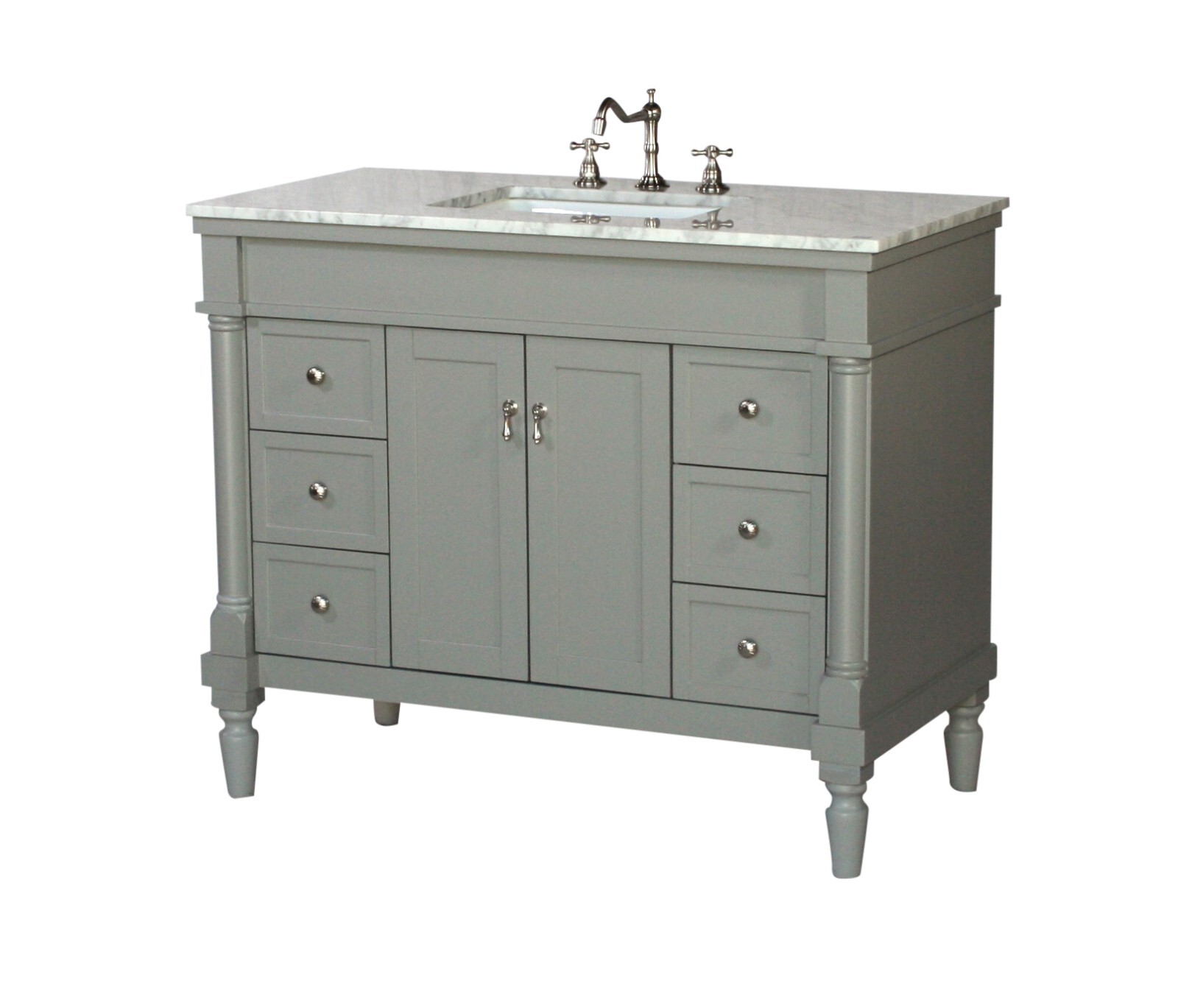 42-Inch Contemporary Style Single Sink Bathroom Vanity Model 130-42 GK