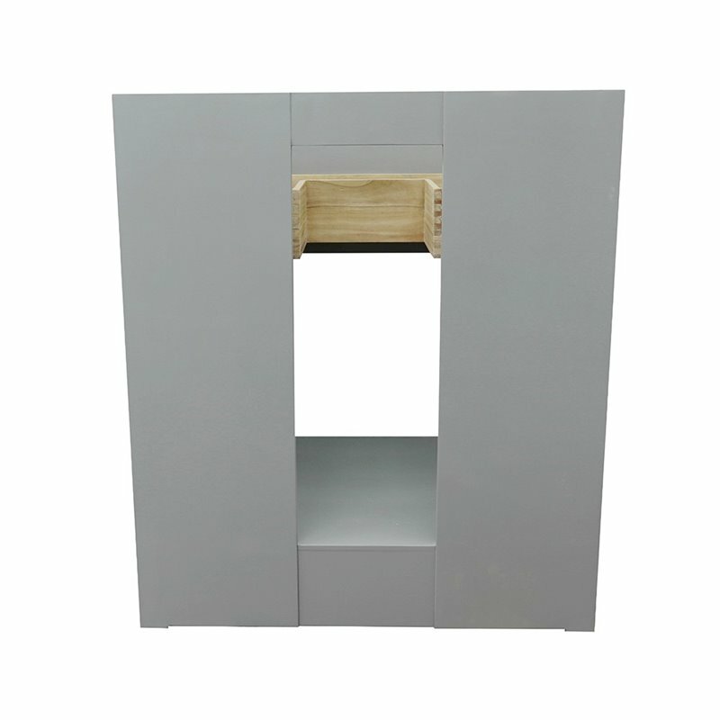 Plantation 30″ Modern Solid Wood Vanity in Gray Ash (Cabinet Only)