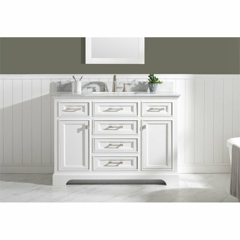 Design Element Group Milano 48″ Single Vanity in White