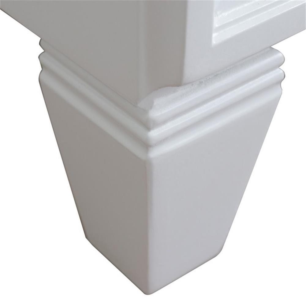 Pemberly Row 42″ Single Sink Solid Wood Vanity with Right Door in White