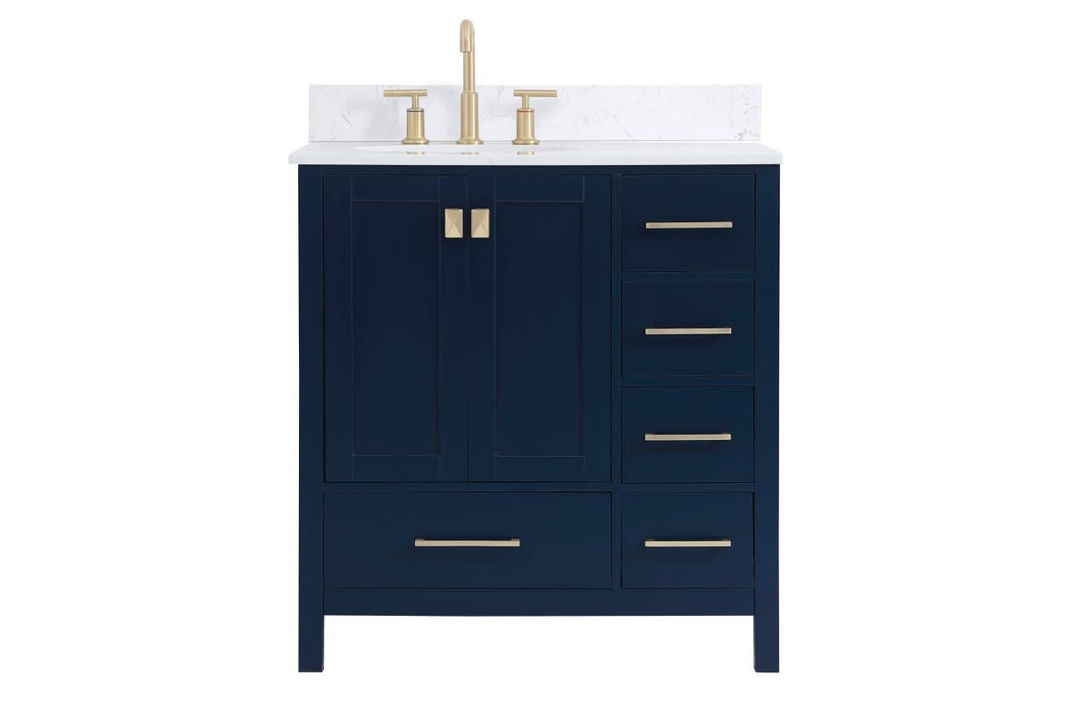 Elegant Lighting VF18832-BS Irene 32″ – Blue