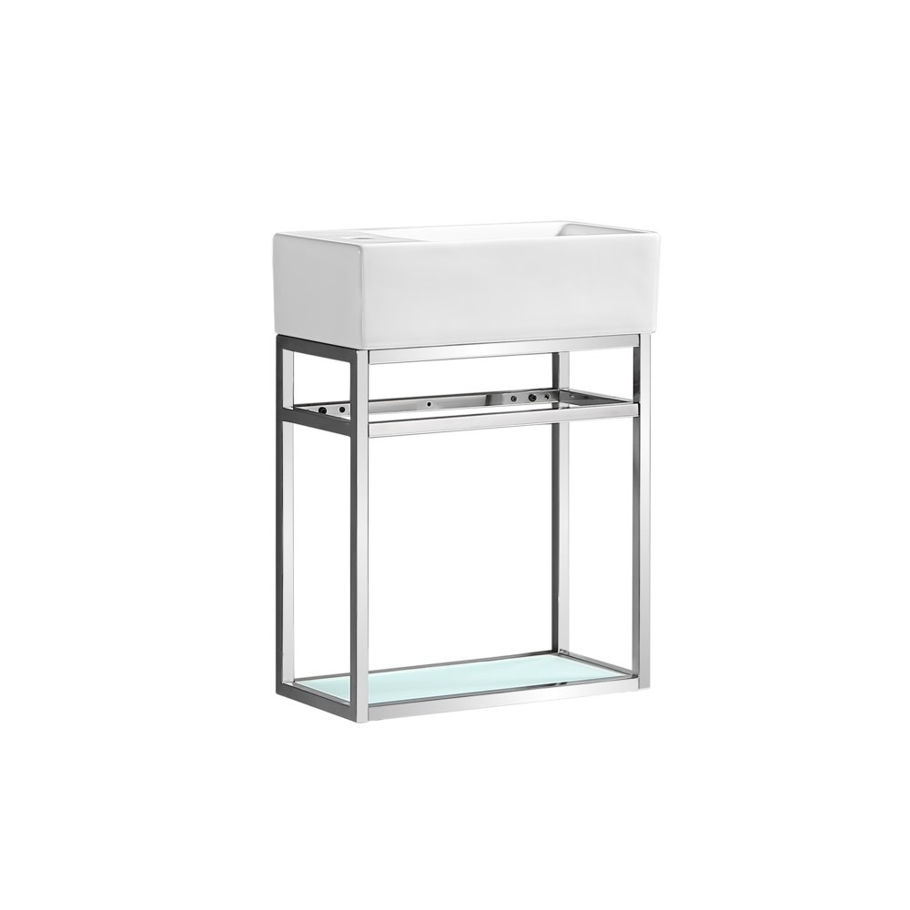 Swiss Madison SM-BV551 Pierre 20″ Wall Mounted Console Sink Set – Gold