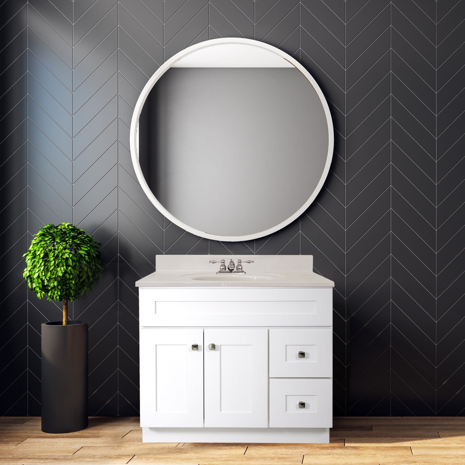 Design House 216101 Brookings 36″ – White