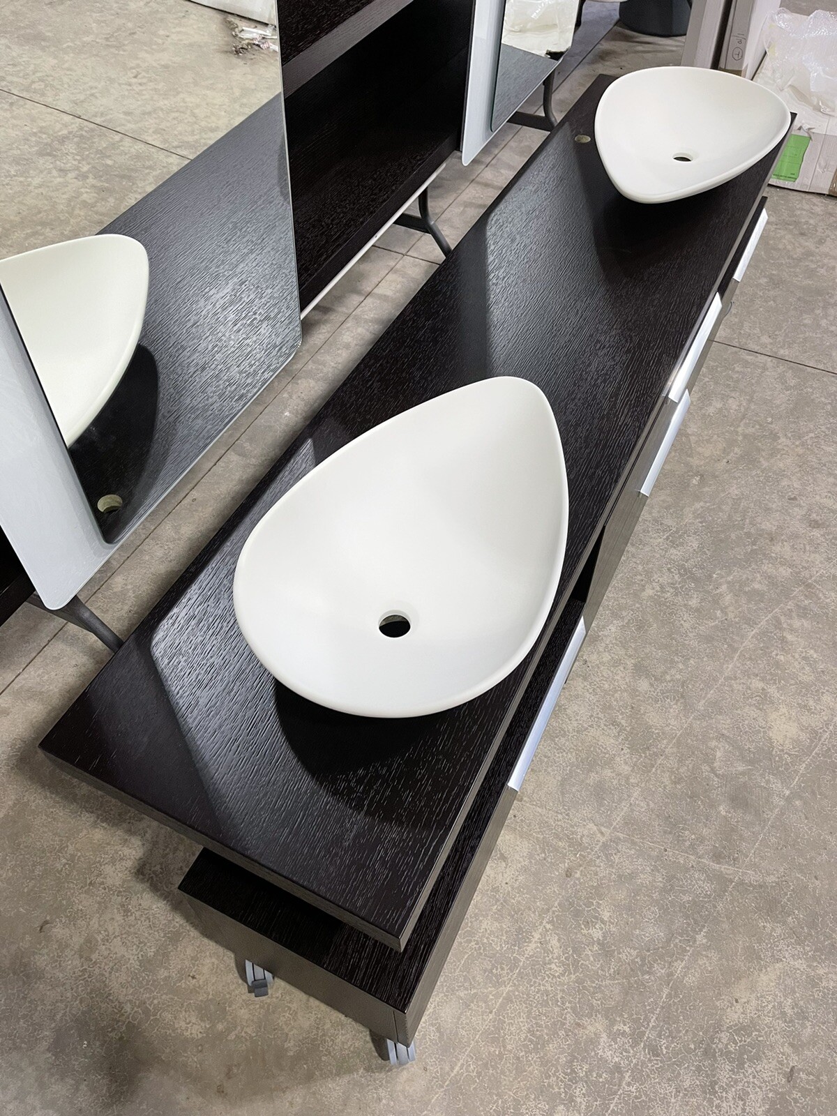 Ardeco Artesi Ultra Modern Bathroom Vanity Cabinet Mirror Set Italy $17K Retail!