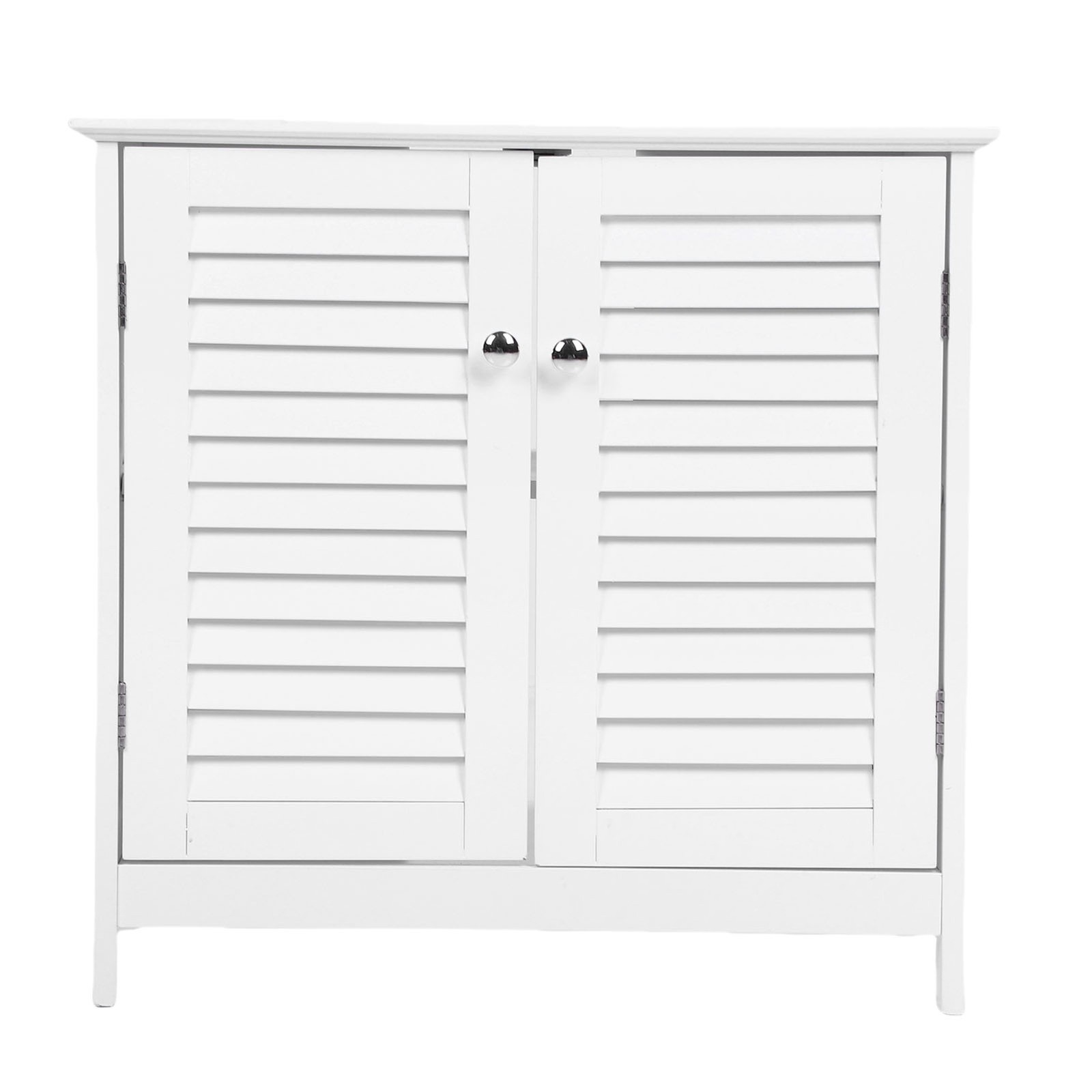 Bathroom Vessel Sink Vanity Storage Cabinet With 2 Doors Shelf White Furniture