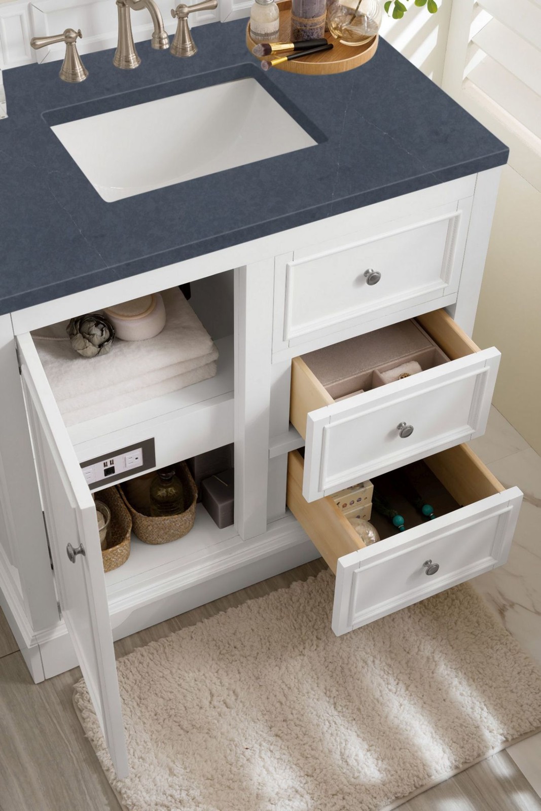 James Martin Vanities 825-V36-3CSP De Soto 36″ – White