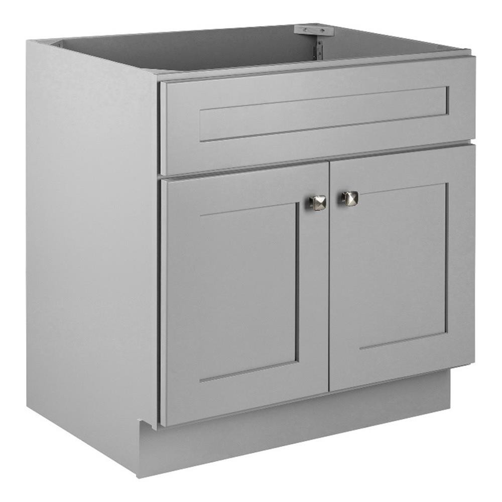 Brookings 30″ Bathroom Vanity Ready to Assemble Solid Wood Sherwin Williams-Gray