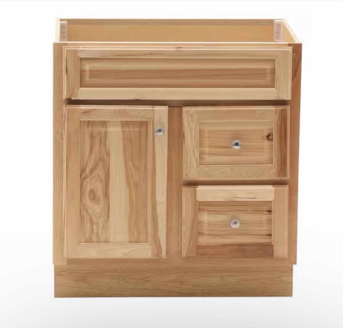 30 in. W x 21 in. D x 33.5 in. H Vanity Cabinet without Top in Natural Hickory