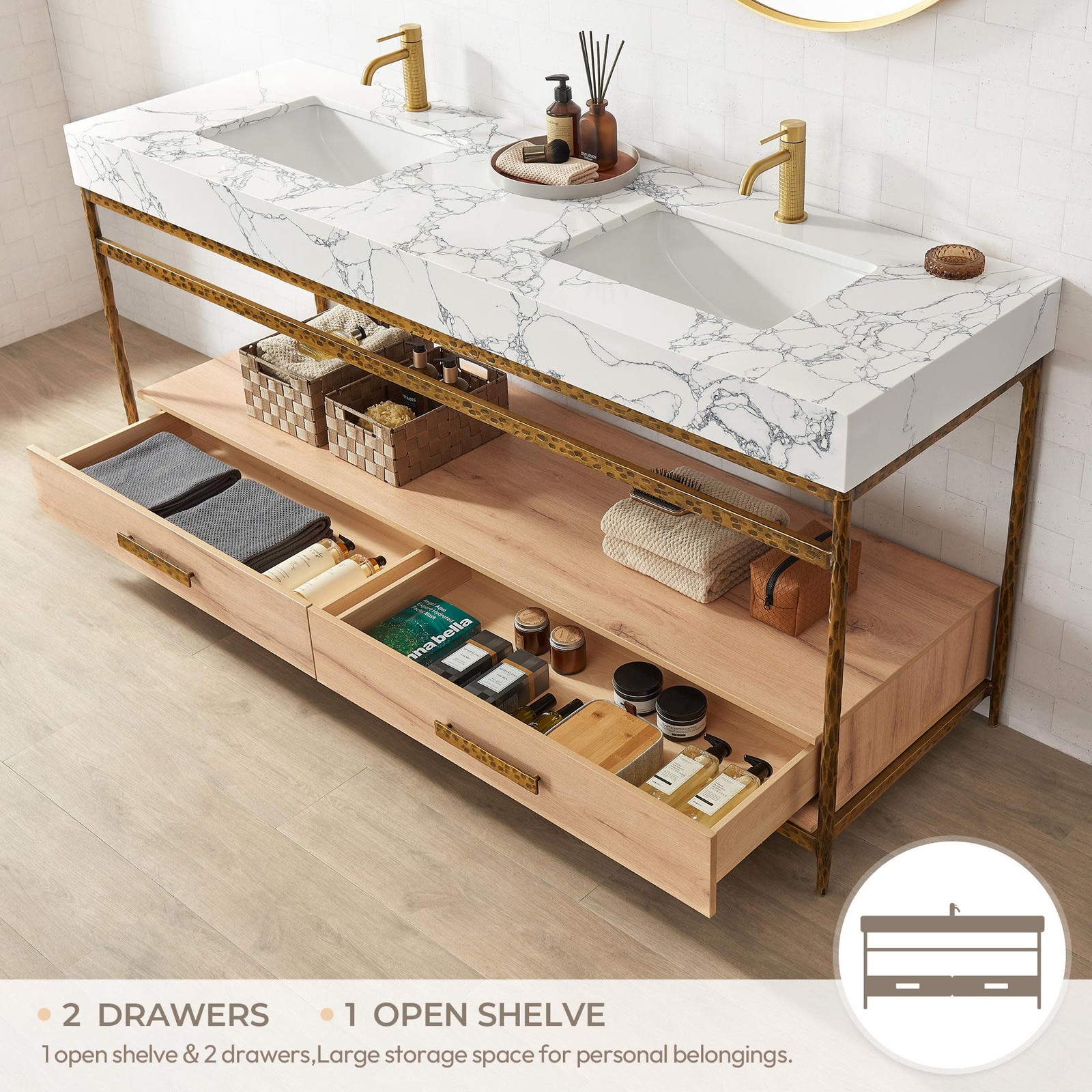 Miseno MV-DHAK72Y-PH Dhaka 72″ – Wood