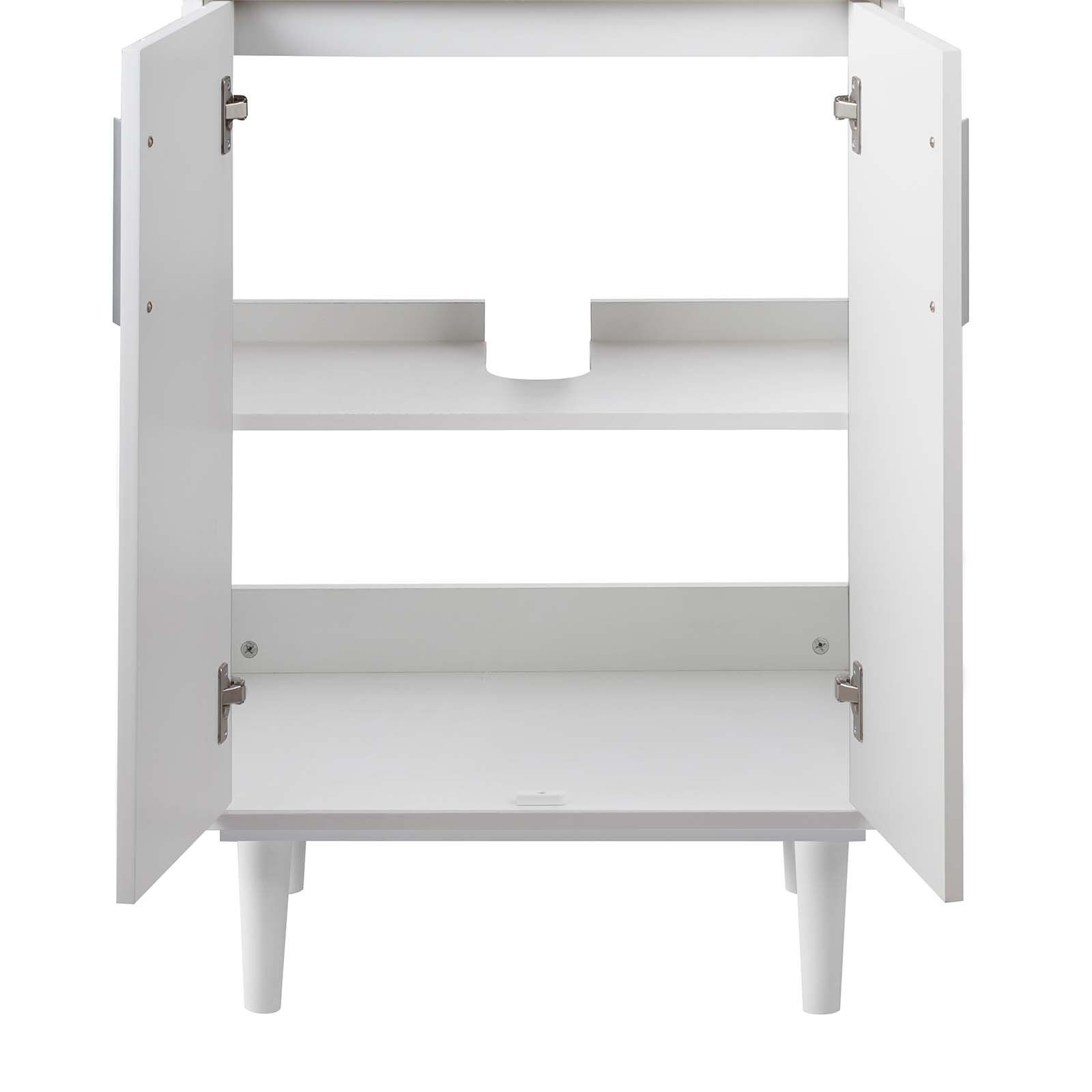 Modway Augusta 24″ Bathroom Vanity in White Black