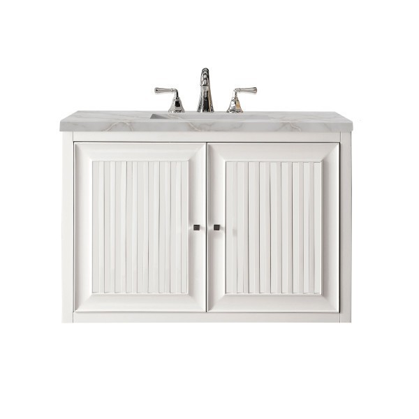 36″ James Martin Athens E645-V36-GW-3VSL Vanity Cabinet Victorian Silver Top