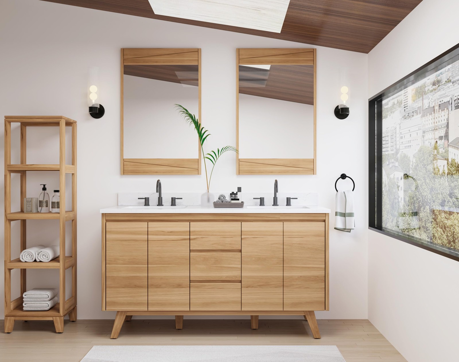 Avanity COVENTRY-VS61-E Coventry 60″ Free Standing Vanity Setanity Set*NEW*