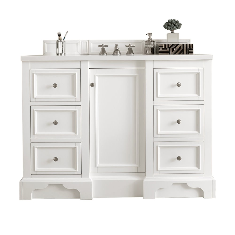 James Martin Vanities 825-V48 De Soto 50″ Single – White